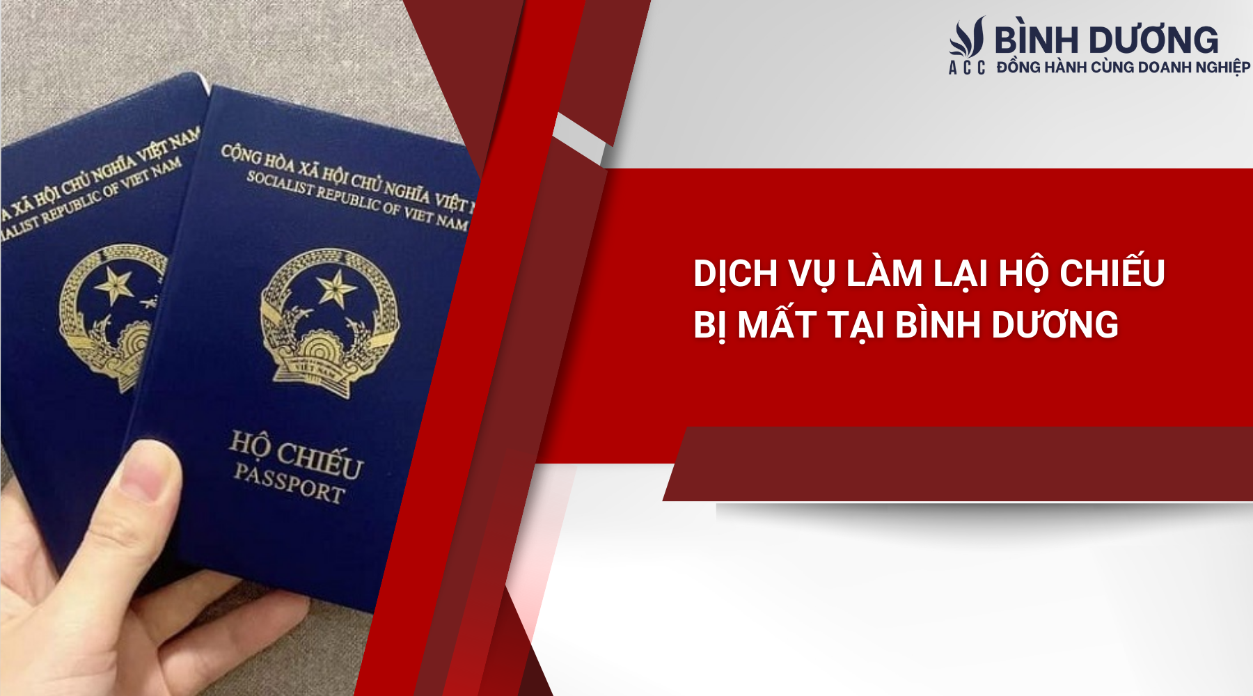 Dịch vụ làm lại hộ chiếu bị mất tại Bình Dương