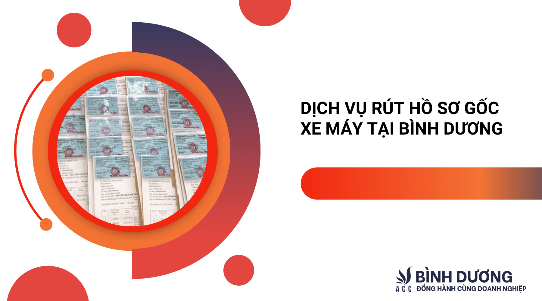 Dịch vụ rút hồ sơ gốc xe máy tại Bình Dương