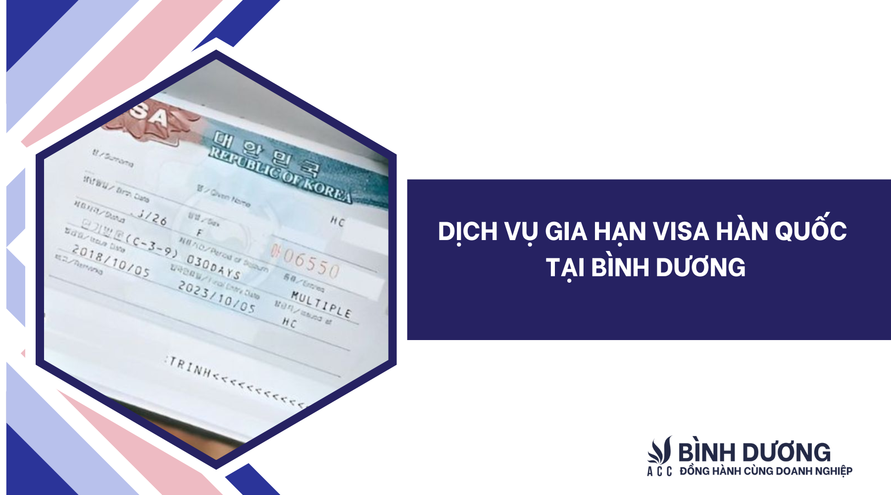 Dịch vụ gia hạn visa Hàn Quốc tại Bình Dương