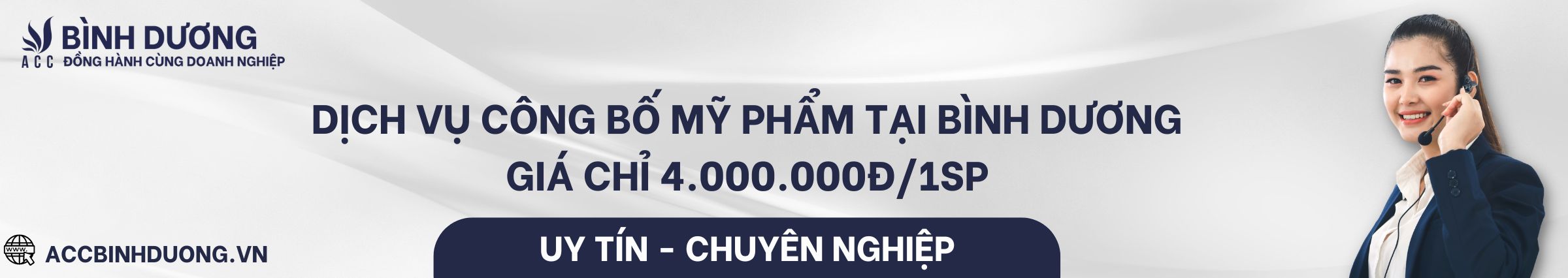 Dịch vụ công bố mỹ phẩm tại Bình Dương