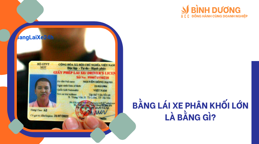 Bằng lái xe phân khối lớn là bằng gì?