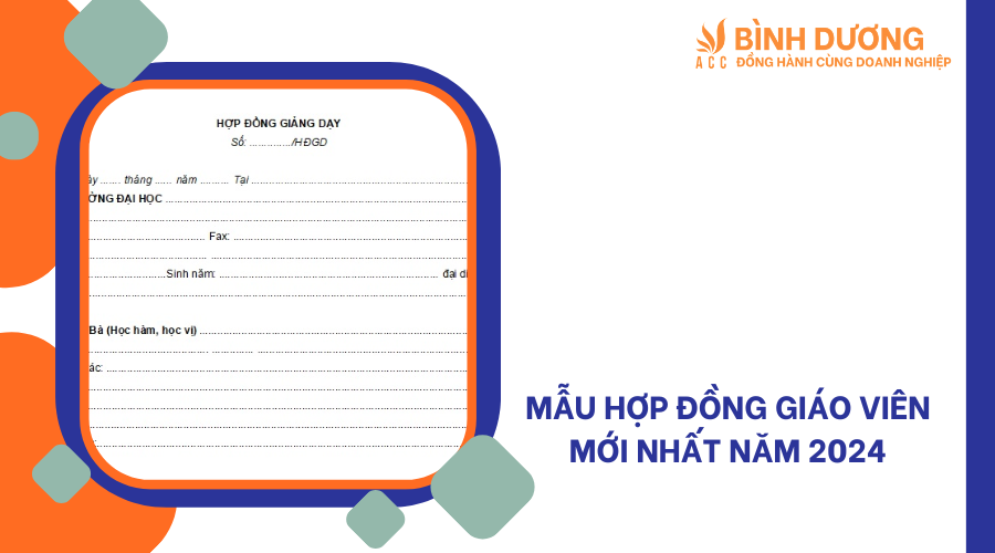 Mẫu hợp đồng giáo viên mới nhất năm 2024