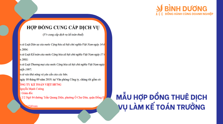 Mẫu hợp đồng thuê dịch vụ làm kế toán trưởng