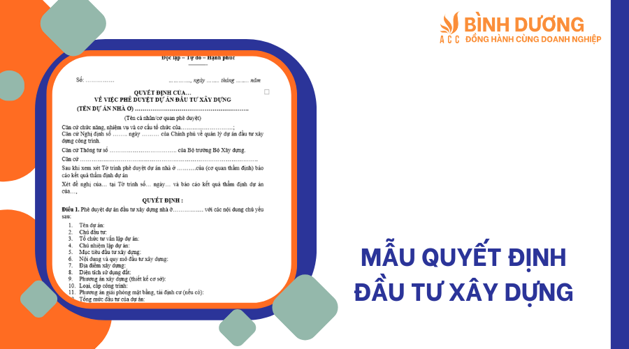 QUYẾT ĐỊNH PHÊ DUYỆT DỰ ÁN ĐẦU TƯ XÂY DỰNG NĂM 2025 CẬP NHẬT