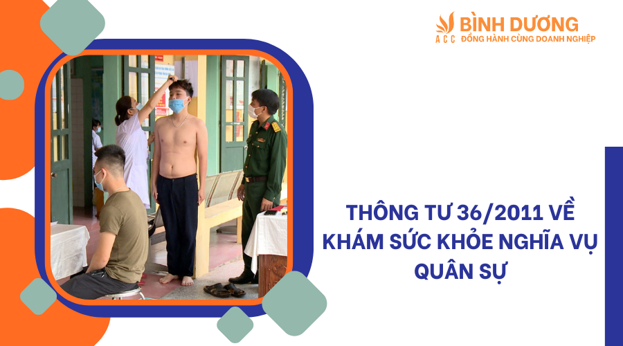 Thông tư 36/2011 về khám sức khỏe nghĩa vụ quân sự