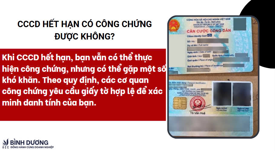 CCCD hết hạn có công chứng được không?
