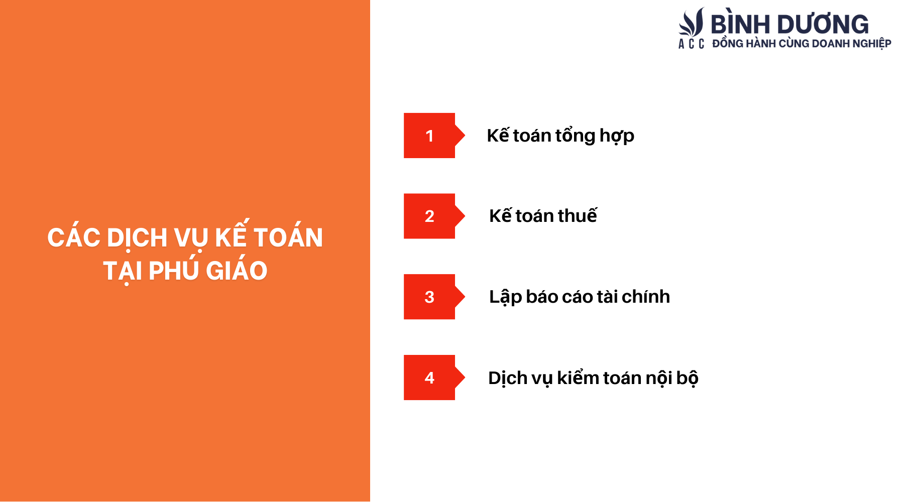 Dịch vụ kế toán tại Phú Giáo