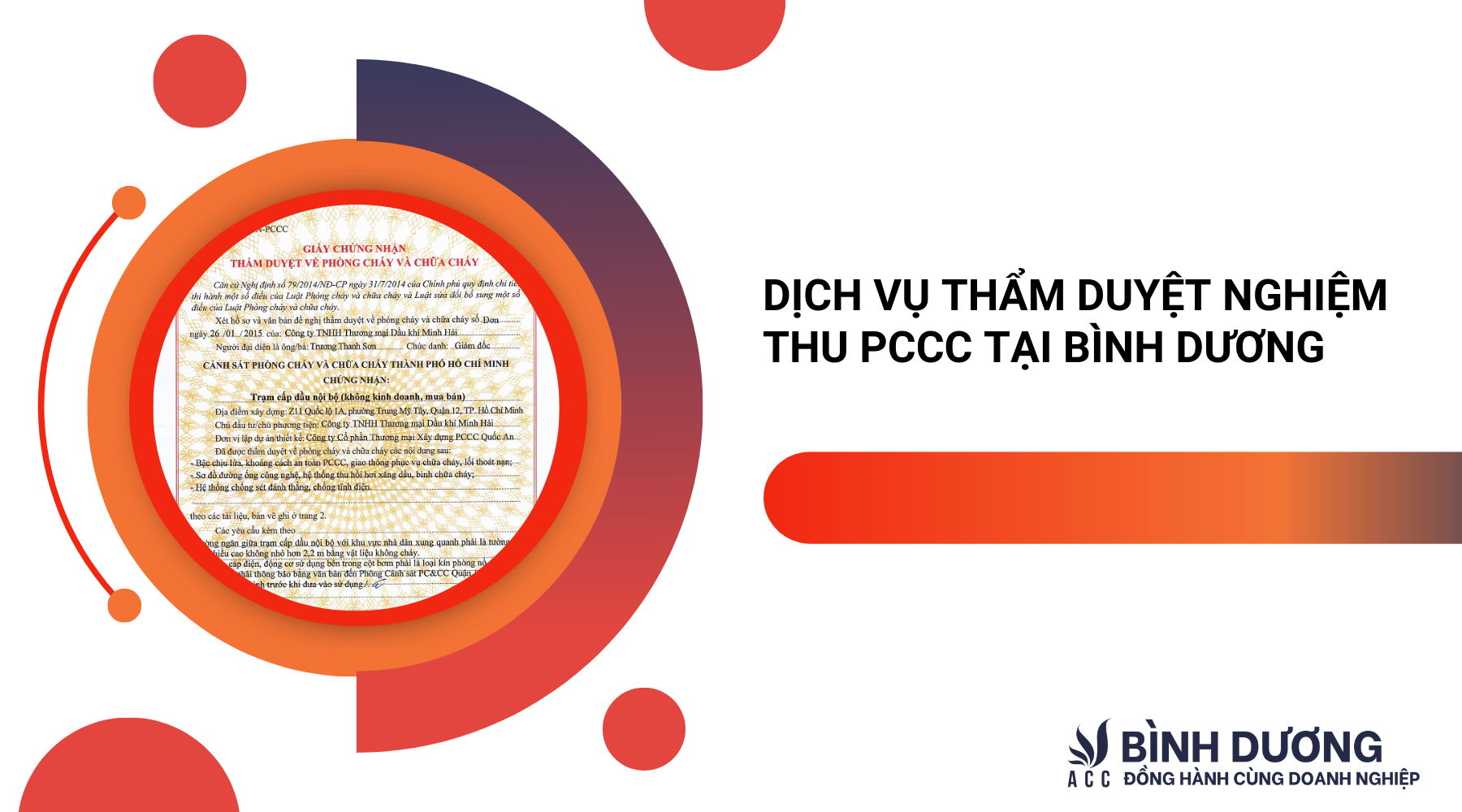 Dịch vụ thẩm duyệt nghiệm thu PCCC tại Bình Dương