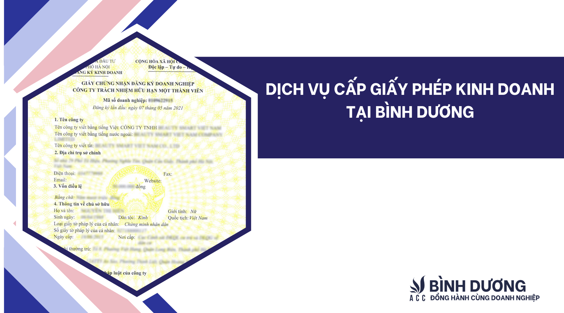 Dịch vụ cấp giấy phép kinh doanh tại Bình Dương chỉ 1.000.000
