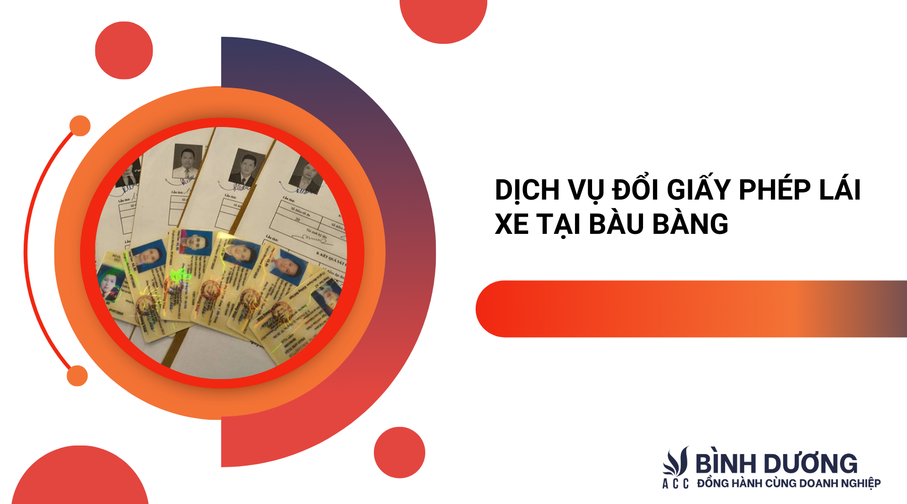 Dịch vụ đổi giấy phép lái xe tại Bàu Bàng