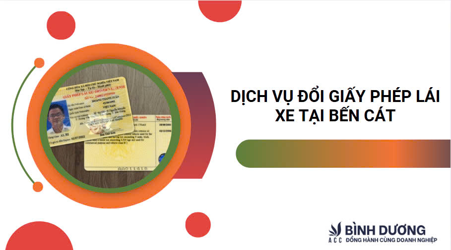 Dịch vụ đổi giấy phép lái xe tại Bến Cát