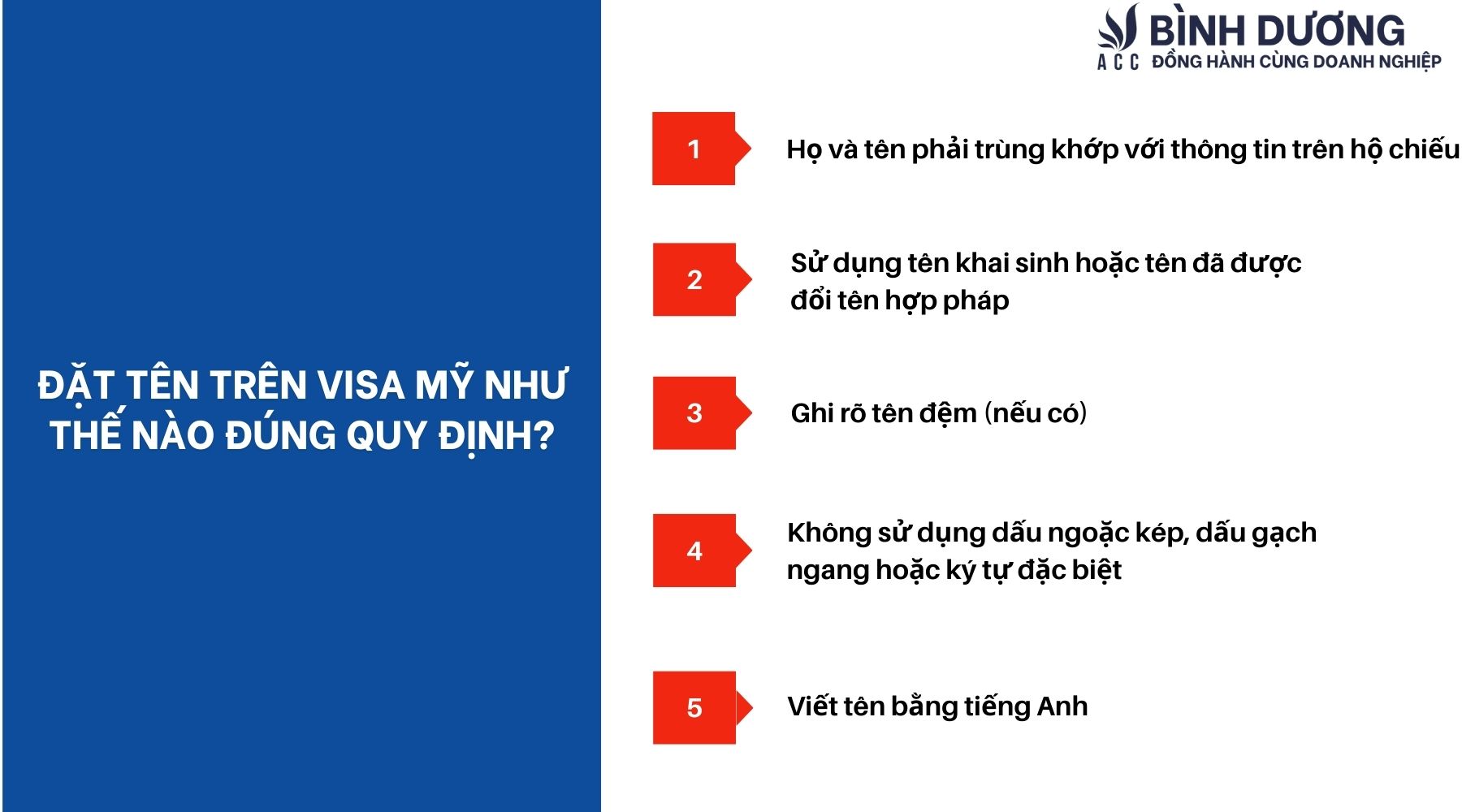Đặt tên trên visa Mỹ như thế nào đúng quy định?