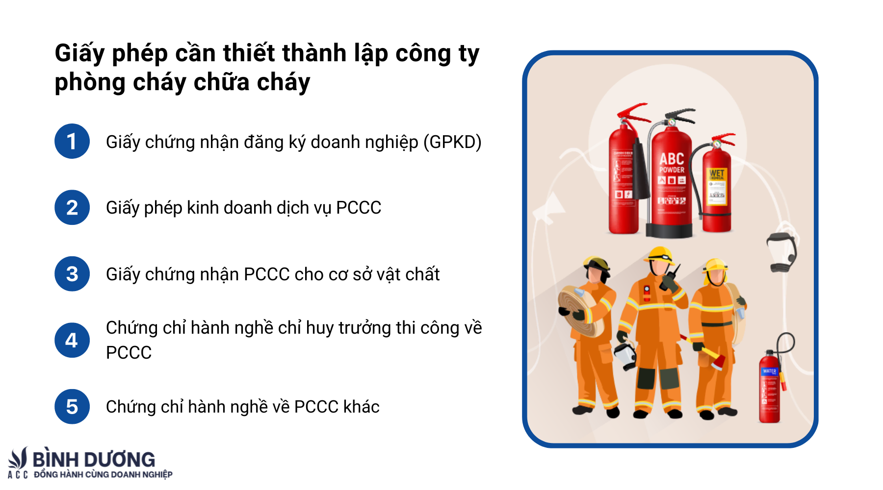 Thủ tục thành lập công ty phòng cháy chữa cháy