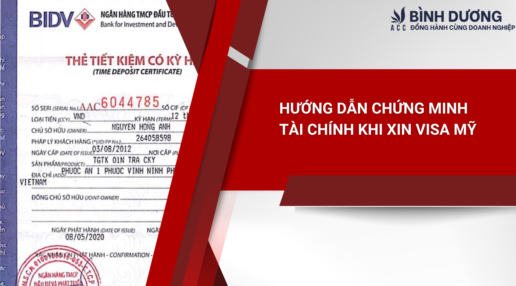 Hướng dẫn chứng minh tài chính khi xin visa Mỹ