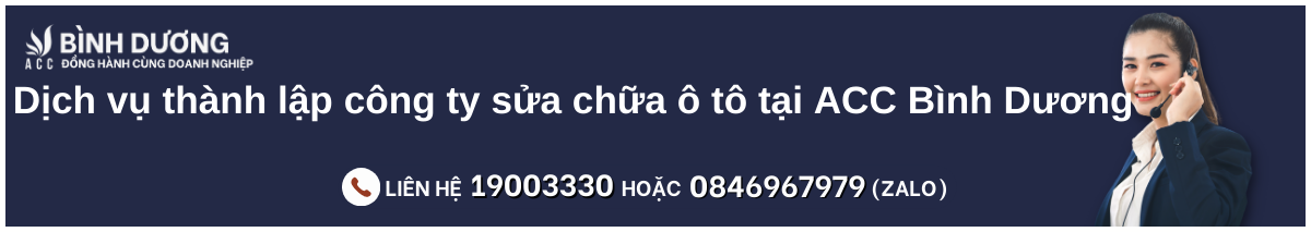 Hướng dẫn thành lập công ty sửa chữa ô tô