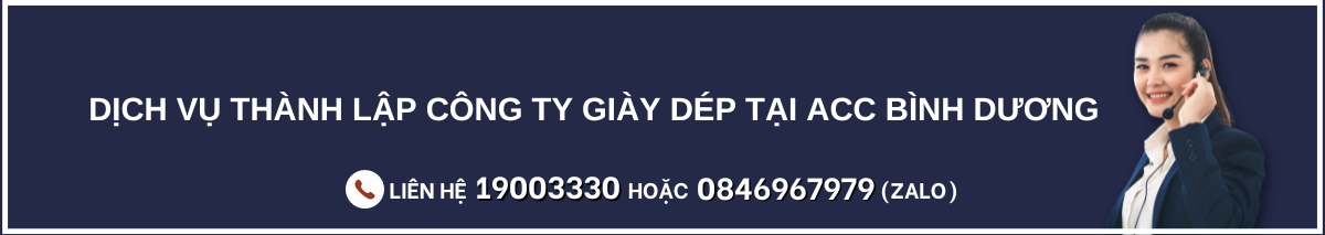 Thủ tục thành lập công ty giày dép