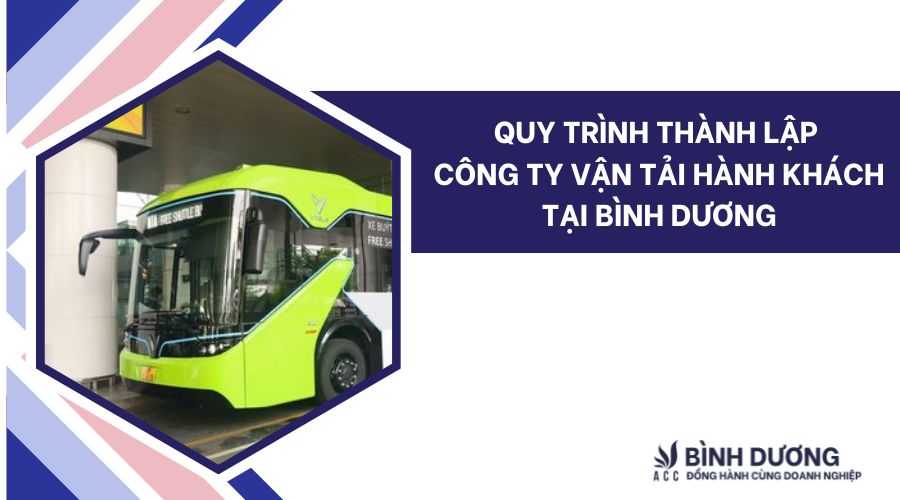 Quy trình thành lập công ty vận tải hành khách tại Bình Dương