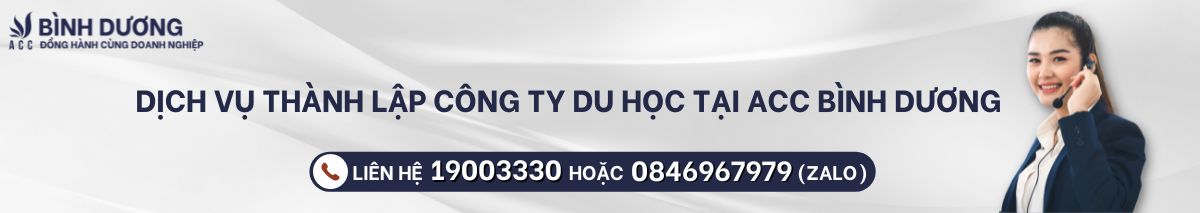 Thủ tục và điều kiện thành lập công ty du học tại Bình Dương