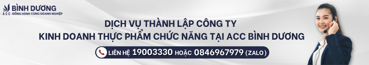 Thủ tục thành lập công ty kinh doanh thực phẩm chức năng