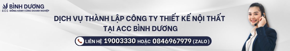 Thủ tục thành lập công ty thiết kế nội thất tại Bình Dương