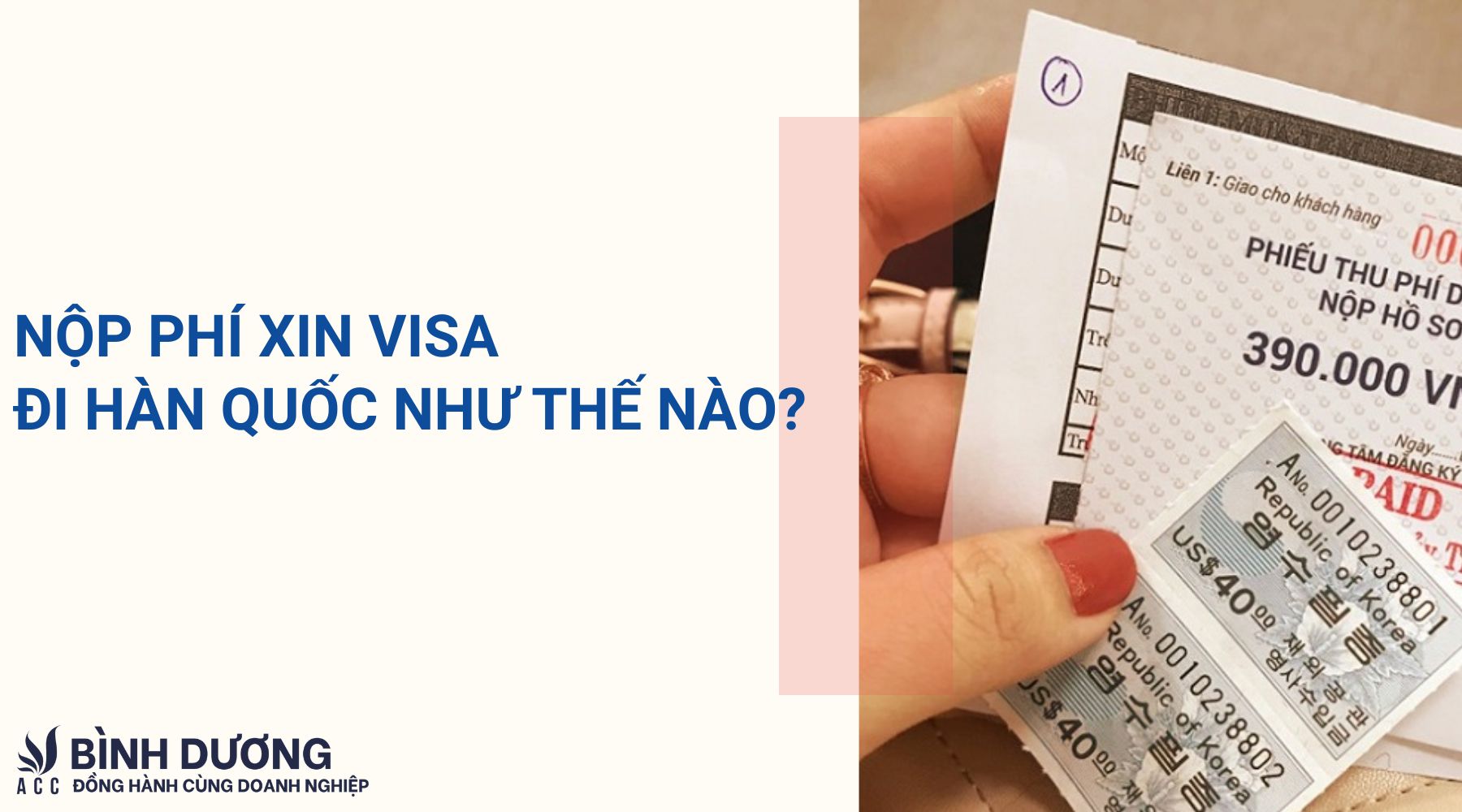 Chi phí xin visa đi Hàn Quốc là bao nhiêu?