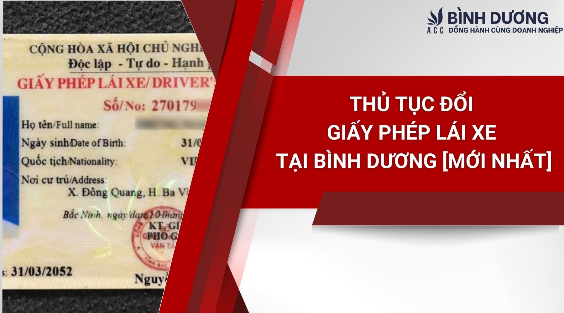 Thủ Tục đổi Giấy Phép Lái Xe Tại Bình Dương [mới Nhất]