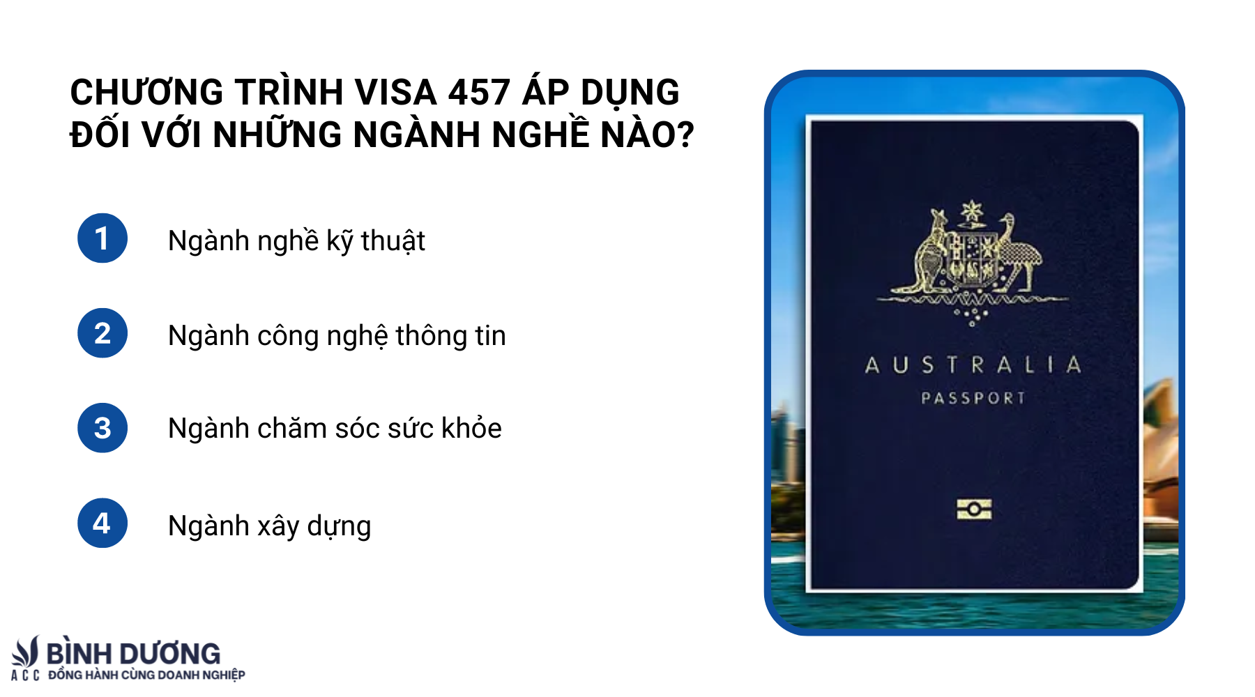 Quy trình và kinh nghiệm nộp visa 457 định cư tay nghề Úc