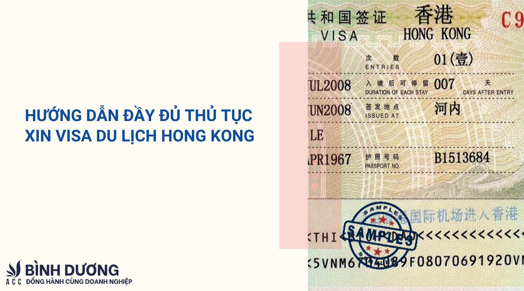 Hướng dẫn đầy đủ thủ tục xin visa du lịch Hong Kong