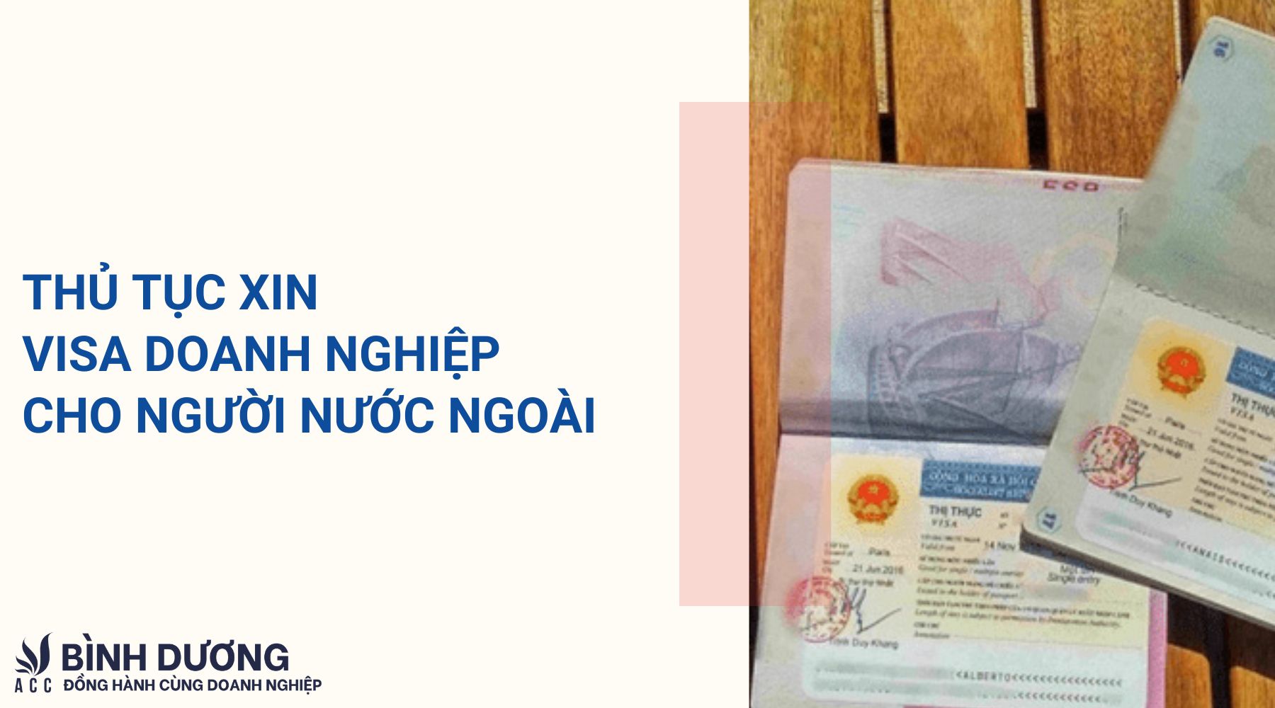 Thủ tục xin visa doanh nghiệp cho người nước ngoài