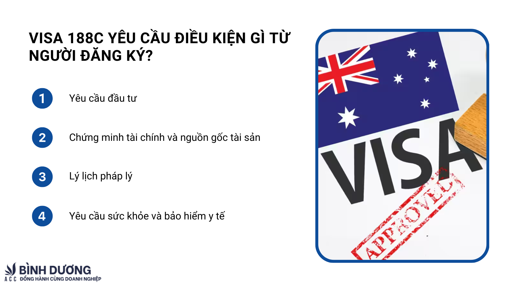 VISA 188C – Định Cư Úc Diện Đầu Tư Trọng Yếu
