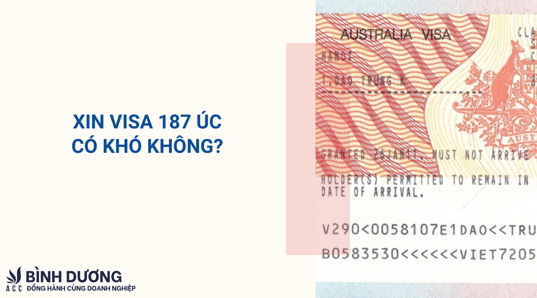 Xin visa 187 Úc có khó không?