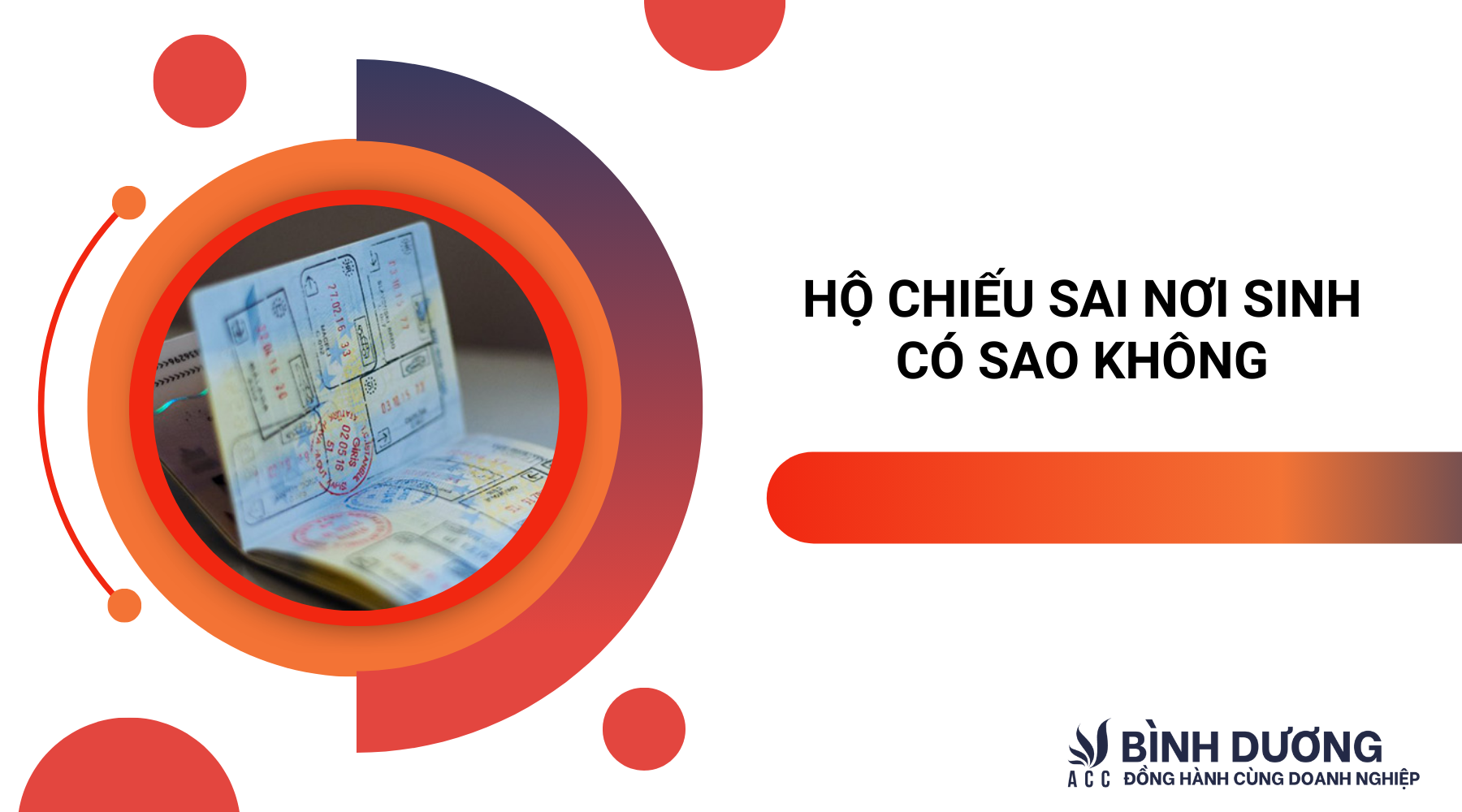 Hộ chiếu sai nơi sinh có sao không?