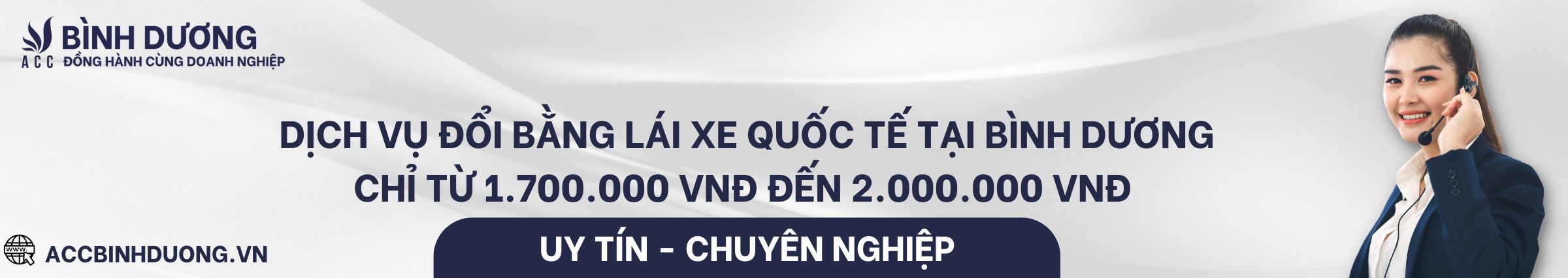 Dịch vụ đổi bằng lái xe quốc tế tại Bình Dương