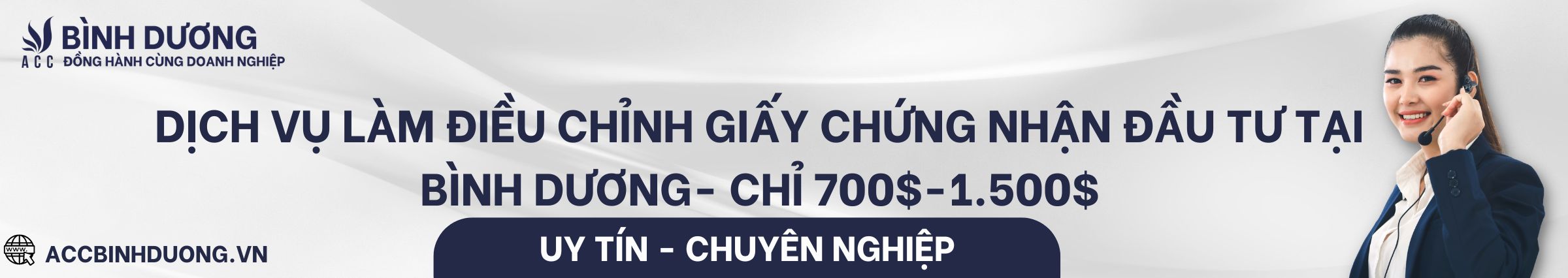 Dịch vụ làm điều chỉnh giấy chứng nhận đầu tư tại Bình Dương
