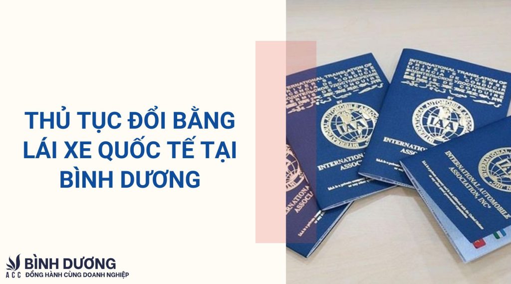 Thủ tục đổi bằng lái xe quốc tế tại Bình Dương nhanh