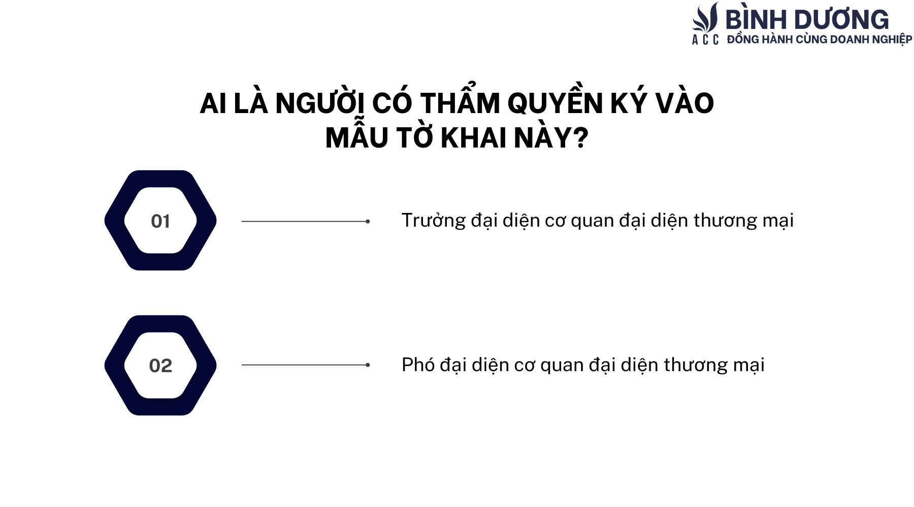 Ai là người có thẩm quyền ký vào mẫu tờ khai này?