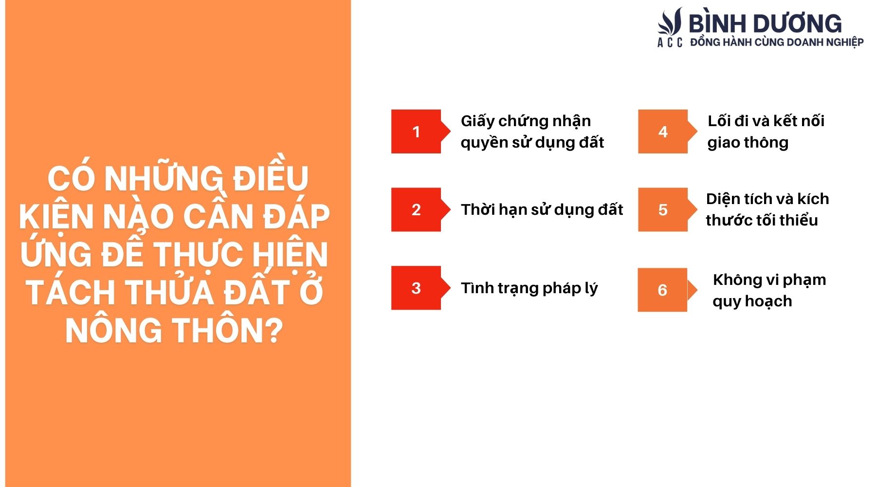 Có những điều kiện nào cần đáp ứng để thực hiện tách thửa đất ở nông thôn?