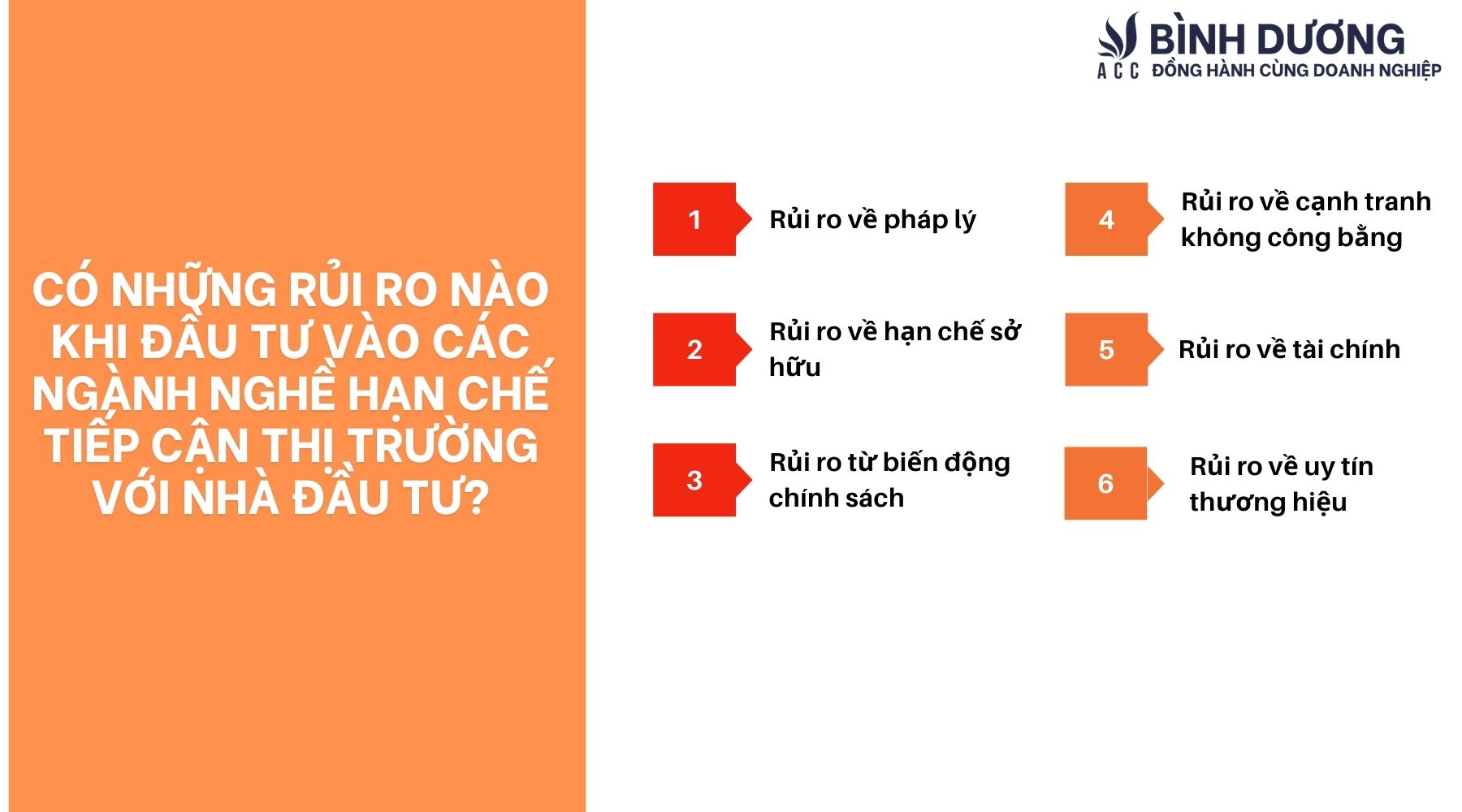 Có những rủi ro nào khi đầu tư vào các ngành nghề hạn chế tiếp cận thị trường với nhà đầu tư?