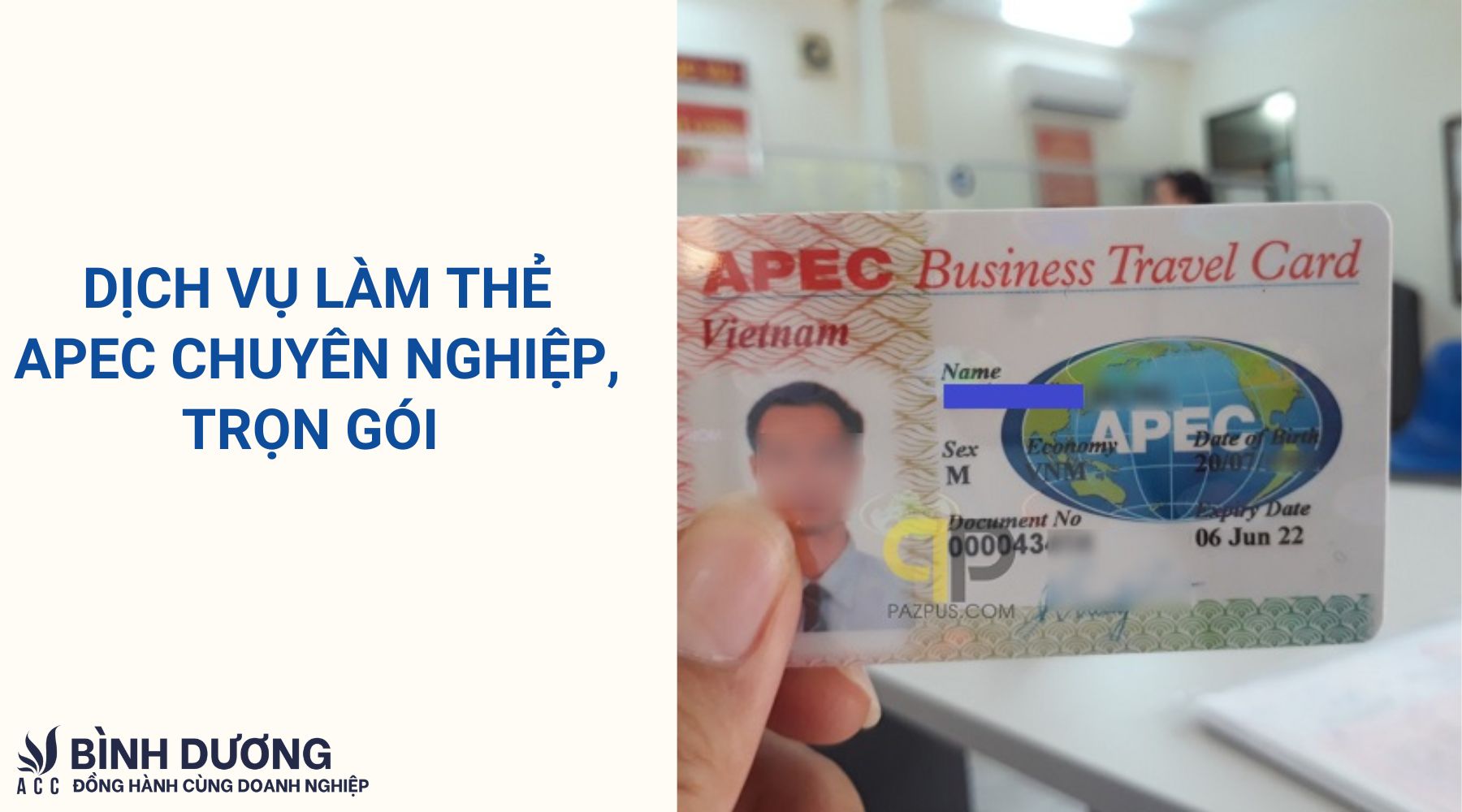 Dịch vụ làm thẻ APEC chuyên nghiệp, trọn gói 