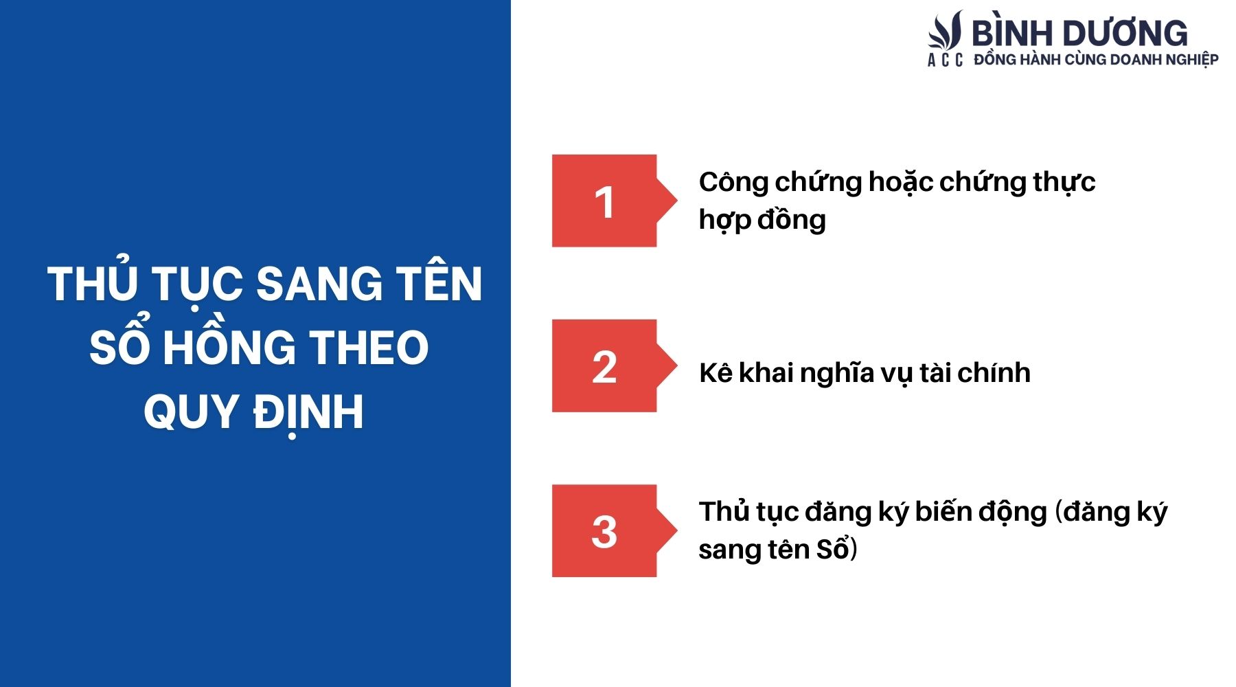 Thủ tục sang tên sổ hồng theo quy định  