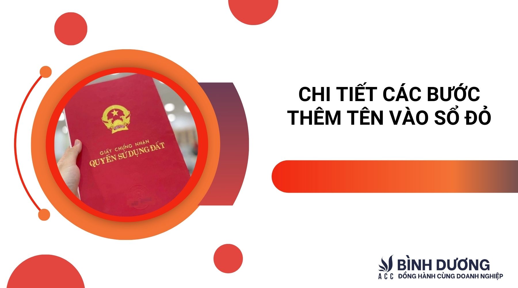 Chi tiết các bước thêm tên vào sổ đỏ