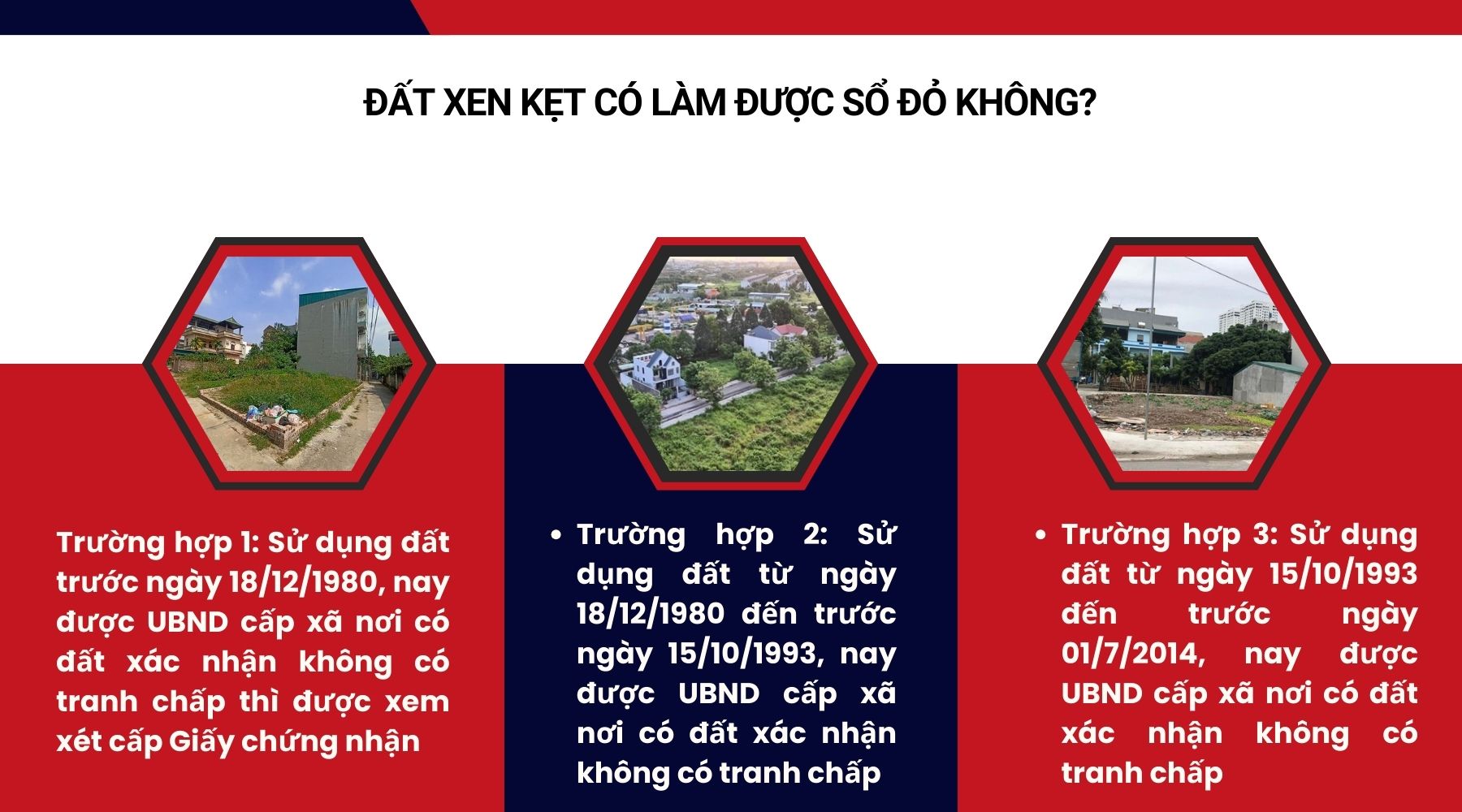 Đất xen kẹt có làm được sổ đỏ không?