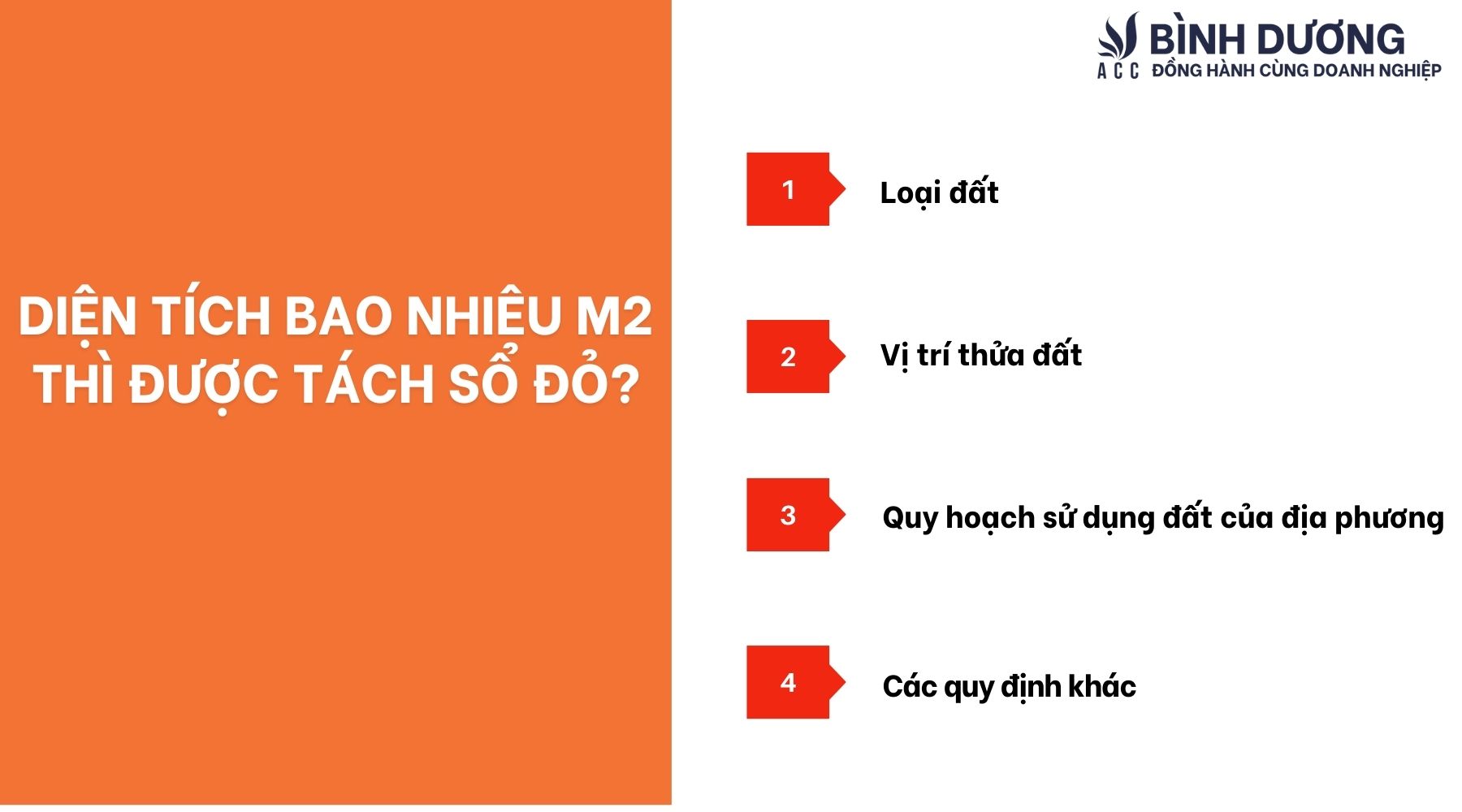 Diện tích bao nhiêu m2 thì được tách sổ đỏ?