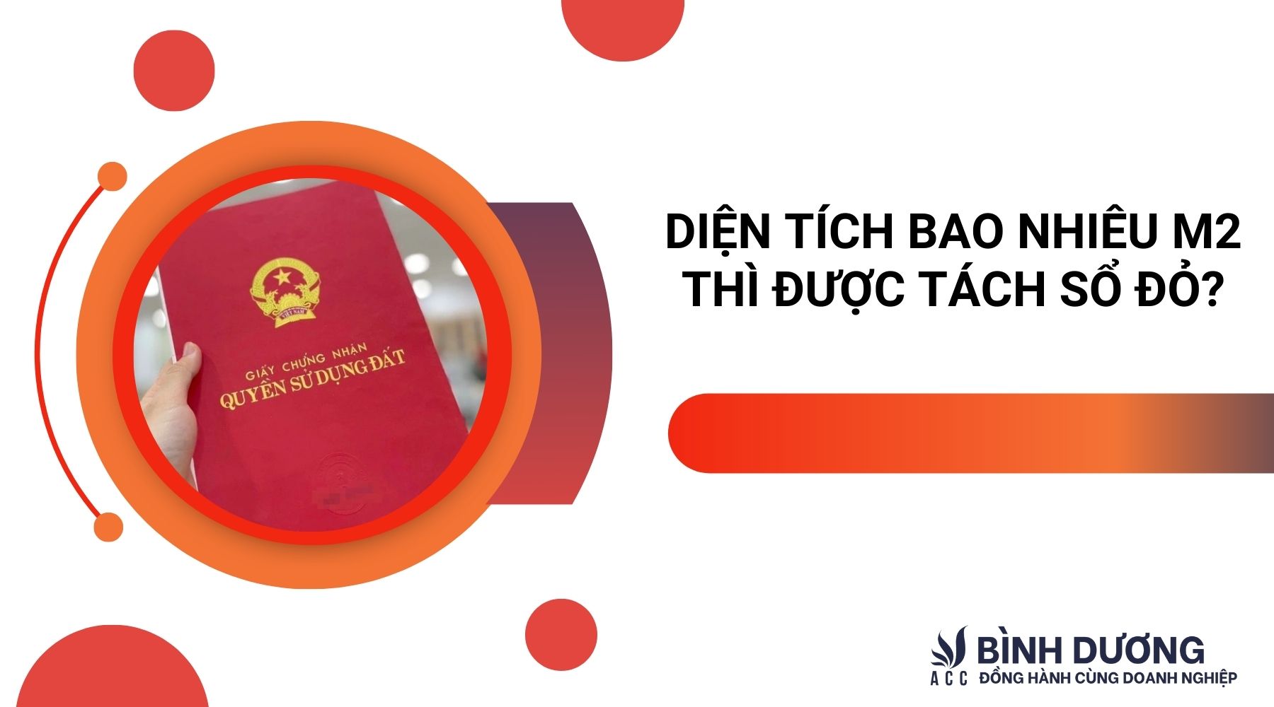 Diện tích bao nhiêu m2 thì được tách sổ đỏ?