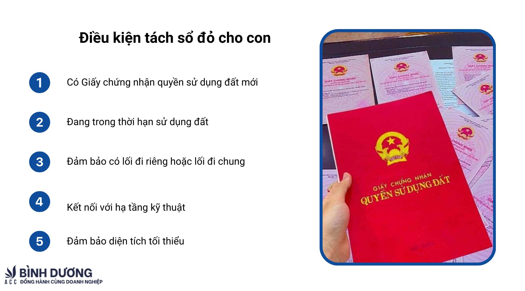 Hướng dẫn thủ tục tách sổ đỏ cho con