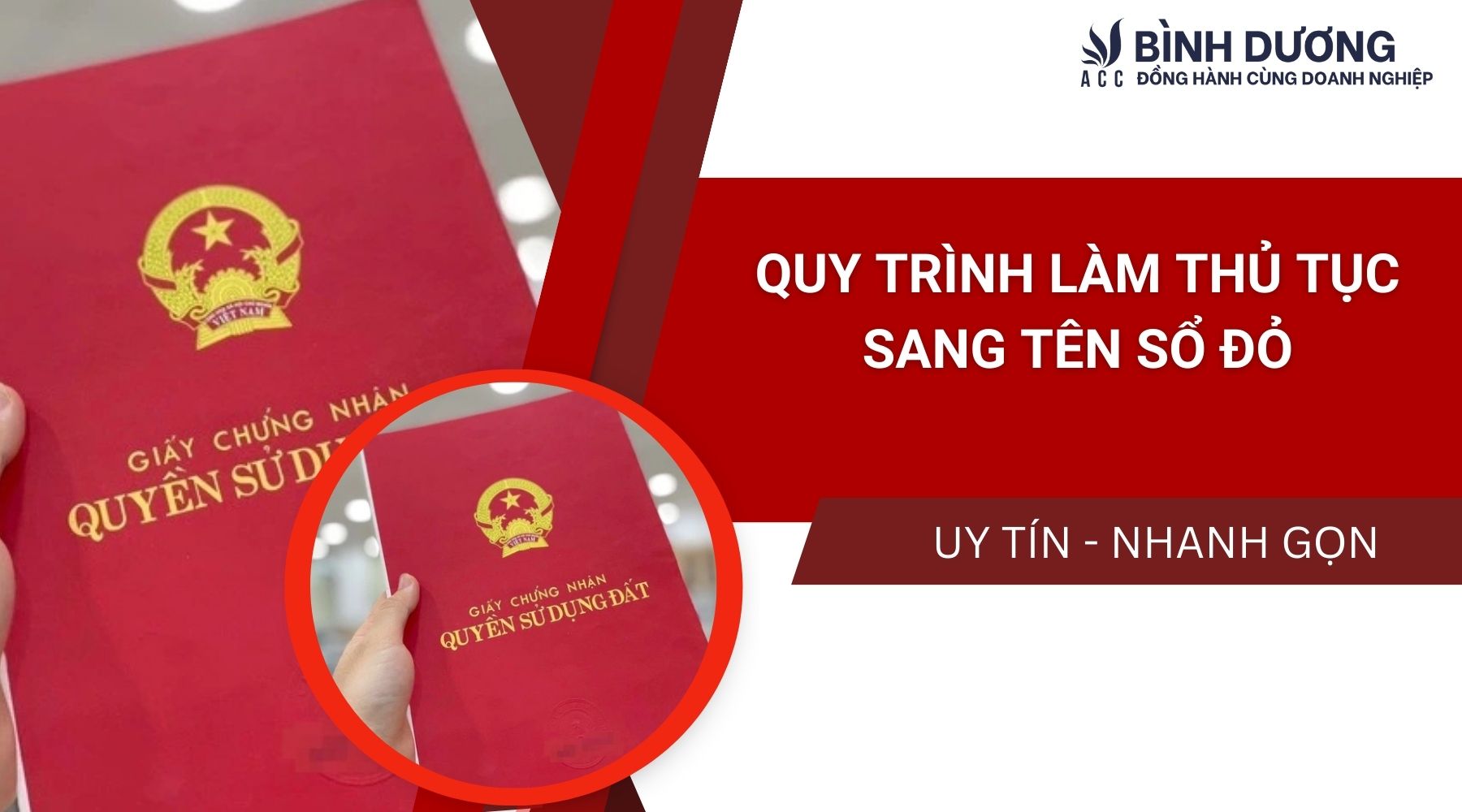 Quy trình làm thủ tục sang tên sổ đỏ