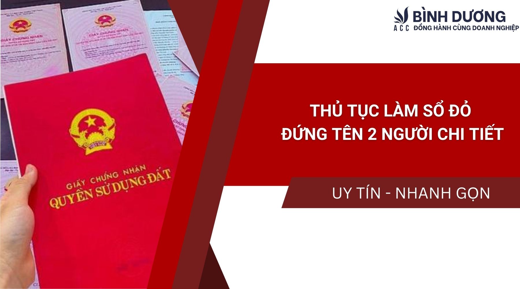 Thủ tục làm sổ đỏ đứng tên 2 người chi tiết