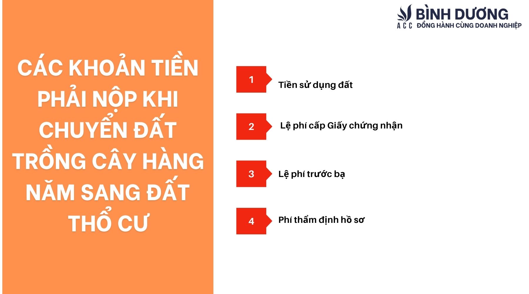 Chuyển đất trồng cây hàng năm sang đất thổ cư như thế nào?