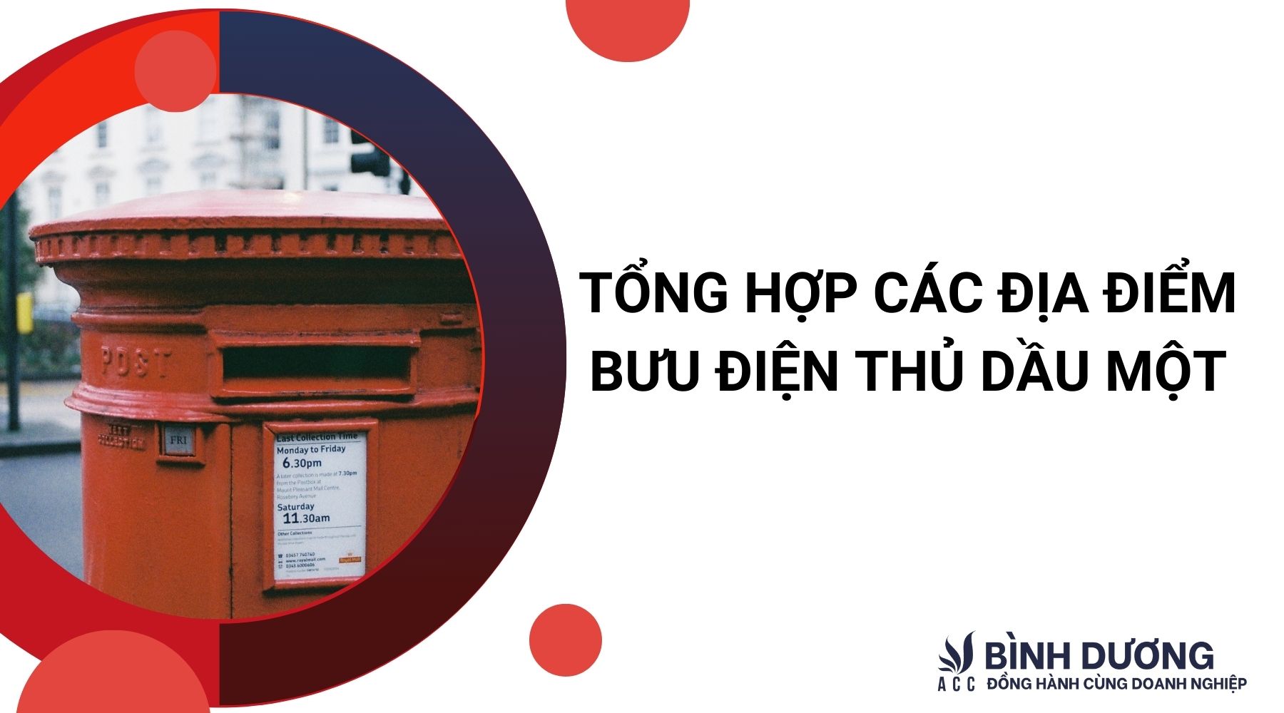 Tổng hợp các địa điểm bưu điện Thủ Dầu Một 