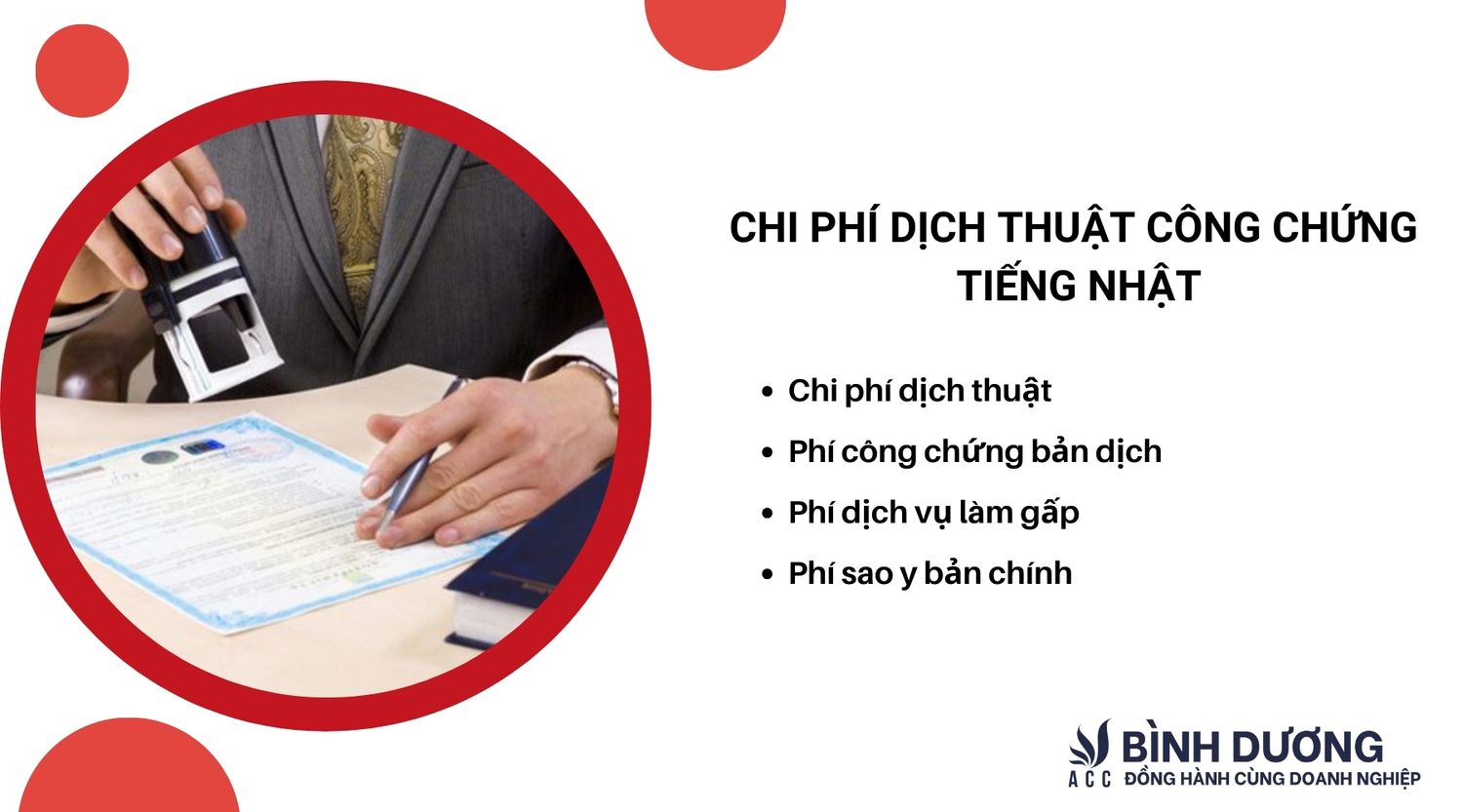 Chi phí dịch thuật công chứng tiếng Nhật